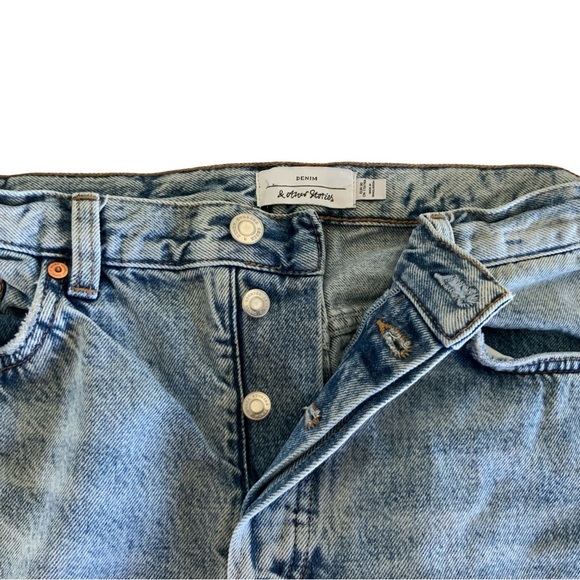 & Other Stories High Rise Straight Button Fly Jeans Size 30 - Picture 6 of 6